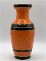 Vintage Hand Painted Wooden Vase