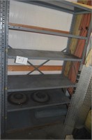 6FT METAL SHELVING, 3FTX6FTX18 INCHES