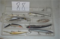 FISHING LURE SPOONS, TOPWATER, MISC