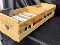 CASSETTE TAPES IN WOODEN CRATE / 26