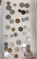 FOREIGN COIN LOT / 39 PCS