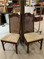 Pair of Cain Back Chairs
