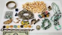 Shell & Ocean Theme Jewelry w Abalone, Scrimshaw+