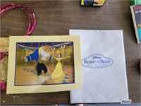 DISNEY BEAUTY AND THE BEAST COMMERATIVE LITHOGRAPH