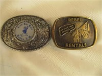 2pc Oil Field Services Belt Buckles