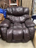 Oversize Leather Rocking Recliner