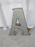 Large Tin Letter "A"
