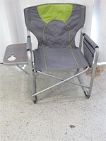 Gray Director's Chair w/ Table