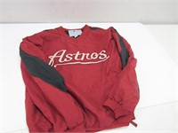 "Astros" Red/Black Pullover Size M