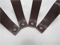 (4) "UGG" Leather Napkin Rings