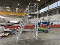 No Bolt Aluminium Mobile 2.7m Stock Picking Ladder