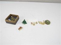 Christmas, & Animals Brooch Pins