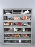 18 Drawer Hardware Caddy & Contents