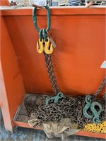6.9 Tonne Twin Arm Chain Lifting Sling with Hooks