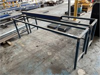 2 Steel Work Bench Bases Approx 2.5m x 500mm