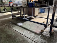 Timber Topped Mobile Assembly Bench