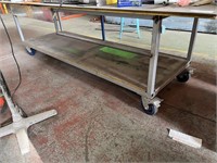 Plate Topped Mobile Assembly Bench