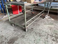 Steel Plate Top 2 Tiered Assembly Bench