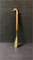 Vintage Brass Duck Head Shoe Horn