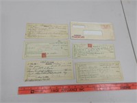antique bank receipts