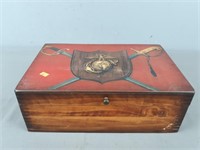 Vintage Usmc Wood Valet Box