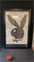 Framed Playboy Covers Print 26" Wide X 38" High