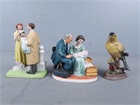 3x The Bid Porcelain Figures