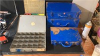 5 Metal Parts Storage Containers With Accessories