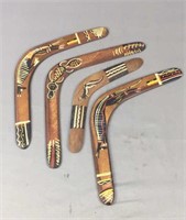 4x The Bid Large Australian Boomerangs