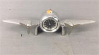 Metal Airplane Clock - Untested - Needs Battery