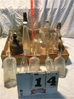 Assorted cork and screw top bottles