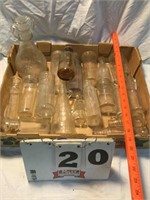 Clear vintage bottles