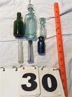 Assorted small bottles
