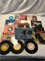 Approximately 20 rock ‘n’ roll 45 RPM records.