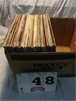 Approximately 55 country and western LP record