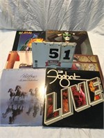 Six rock ‘n’ roll LP record albums