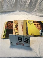 Eight Monkees LP record albums