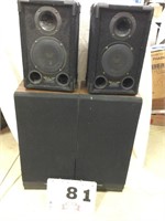Two fisher and two Jensen speakers
