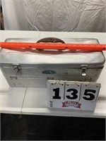 tackle box with fishing lures