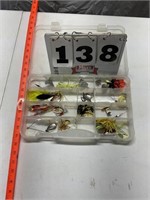 Container of fishing lures