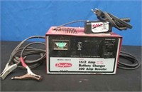 Dayton 15/2 Amp Battery Charger-powers on
