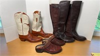 PAIR OF SHOES & 2 PAIR OF BOOTS