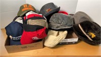 2 BOXES OF MENS HATS