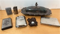 SILVERPLATE & OTHER TRINKETS