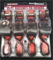 New 4 Pack 15' Ratchet Tie Downs