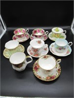 7 Royal Albert Tea Cups and Saucers and 1 Mug