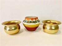 Trio of Decorative Planters