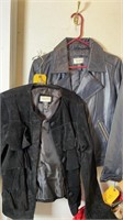 2 NIEMAN MARCUS LEATHER COATS