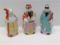 3 vintage Chinese ceramic figurines