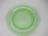 1930's Green Depression Glass, "Royal  Lace"